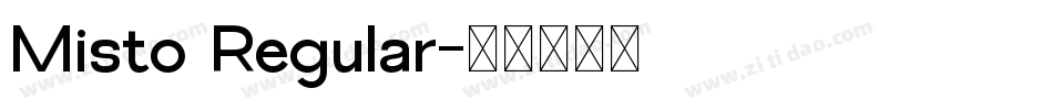 Misto Regular字体转换